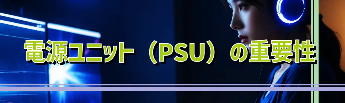 電源ユニット（PSU）の重要性