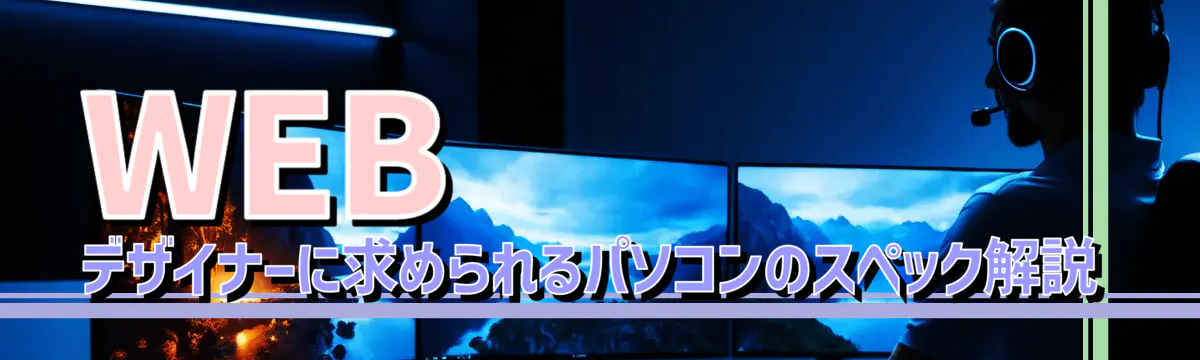 WEBデザイナーに求められるパソコンのスペック解説