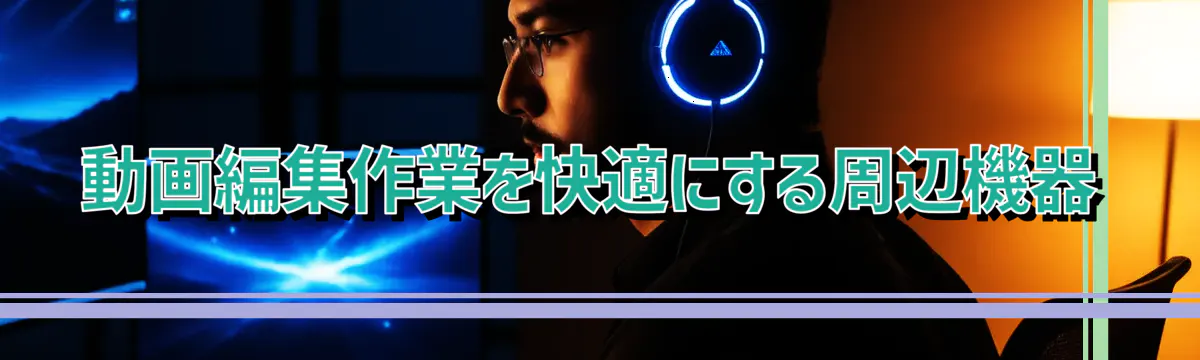 動画編集作業を快適にする周辺機器