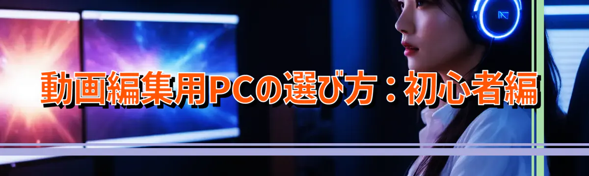 動画編集用PCの選び方：初心者編