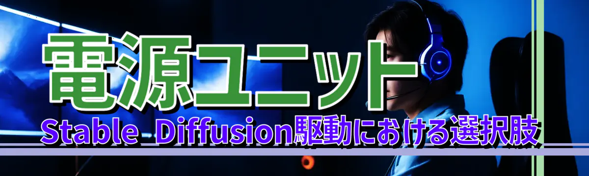 電源ユニット Stable Diffusion駆動における選択肢