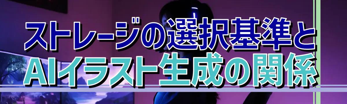 ストレージの選択基準とAIイラスト生成の関係