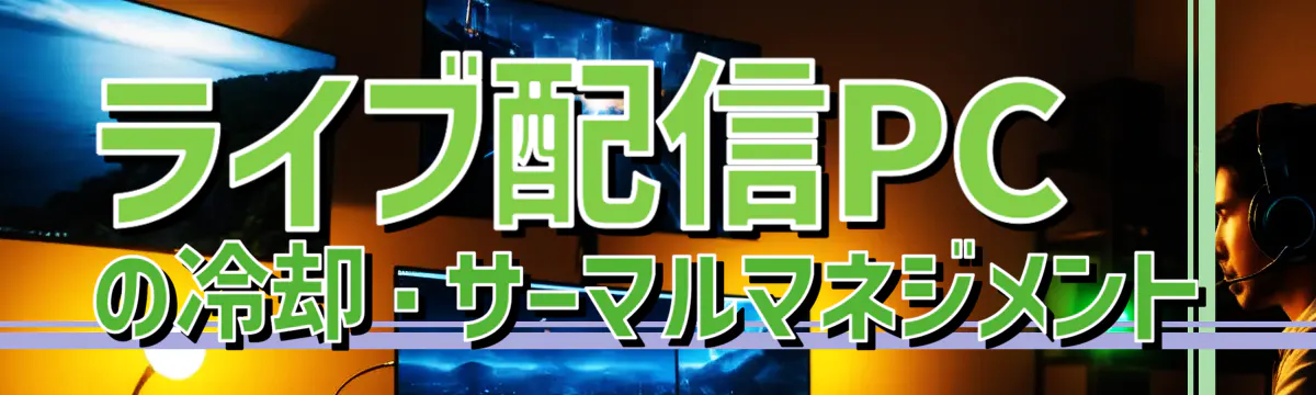 ライブ配信PCの冷却・サーマルマネジメント