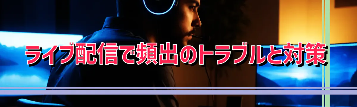 ライブ配信で頻出のトラブルと対策