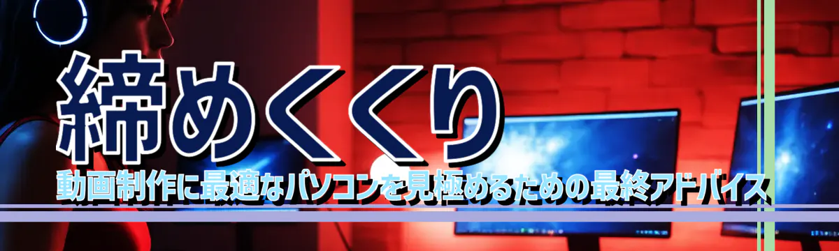 締めくくり 動画制作に最適なパソコンを見極めるための最終アドバイス