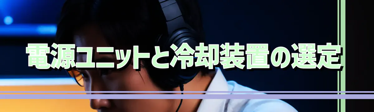 電源ユニットと冷却装置の選定
