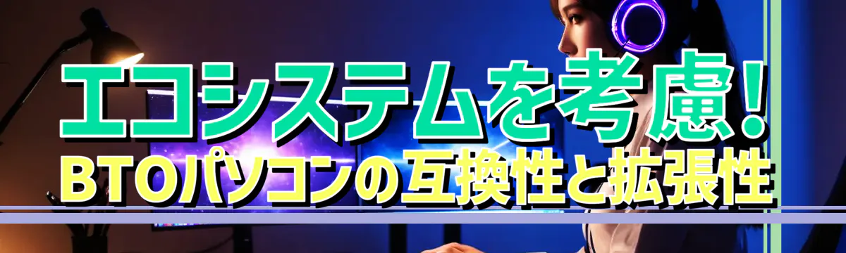 エコシステムを考慮! BTOパソコンの互換性と拡張性