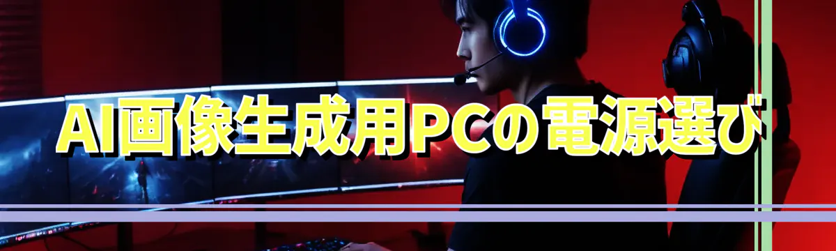 AI画像生成用PCの電源選び