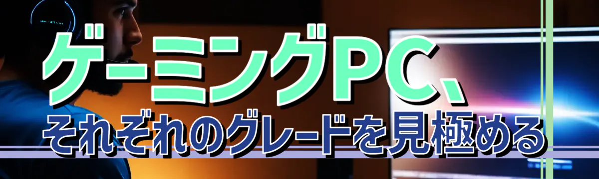 ゲーミングPC、それぞれのグレードを見極める