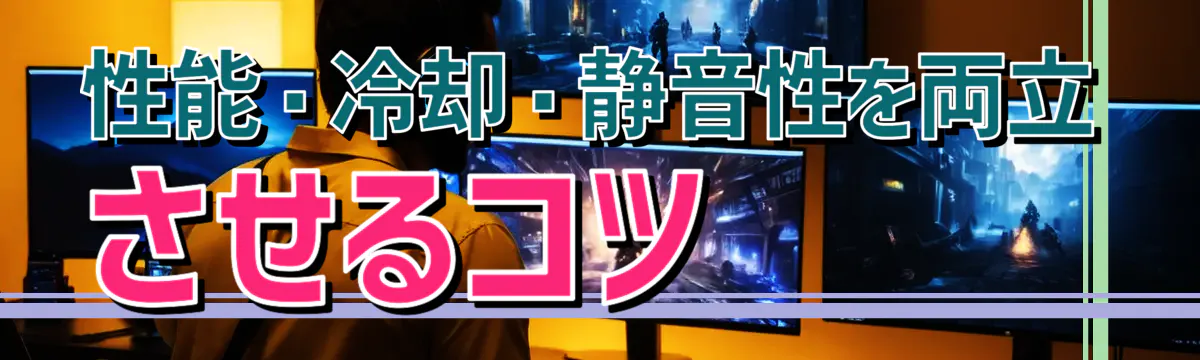 性能・冷却・静音性を両立させるコツ