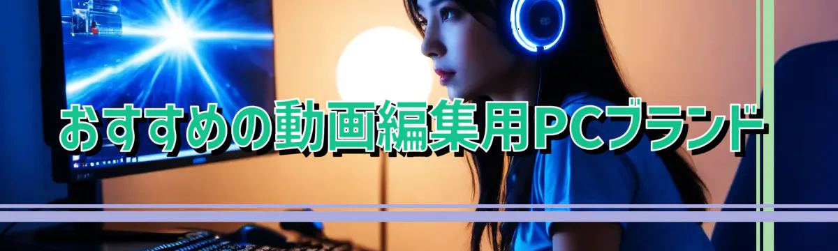 おすすめの動画編集用PCブランド