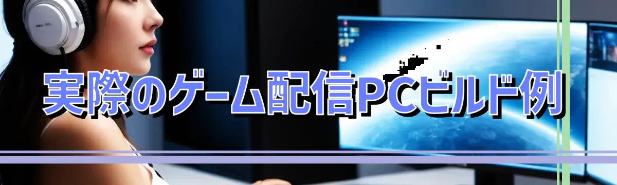 実際のゲーム配信PCビルド例