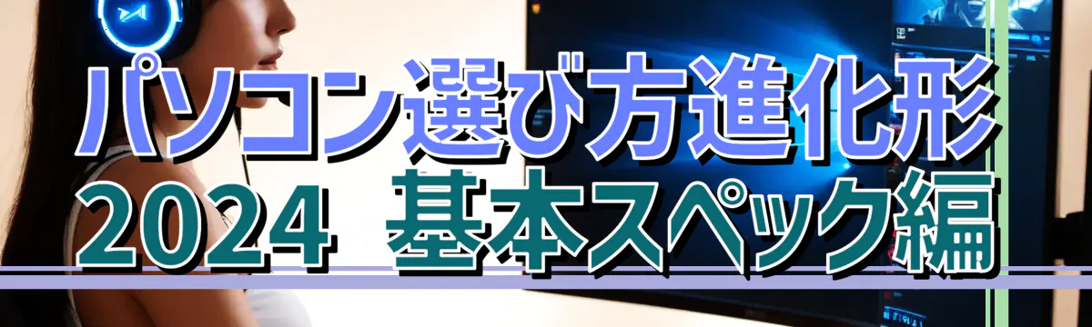 パソコン選び方進化形 2024 基本スペック編