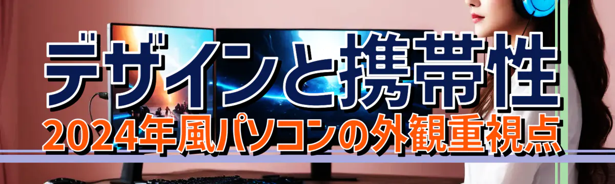 デザインと携帯性 2024年風パソコンの外観重視点
