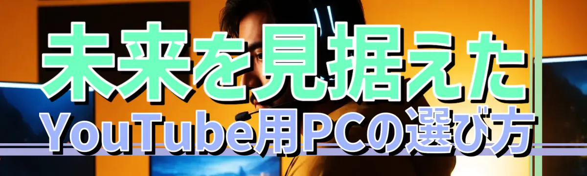 未来を見据えたYouTube用PCの選び方