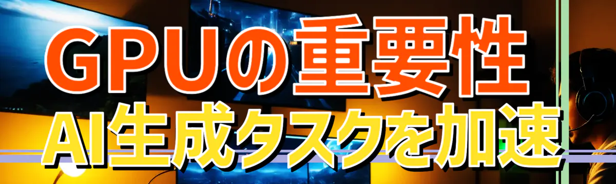 GPUの重要性 AI生成タスクを加速