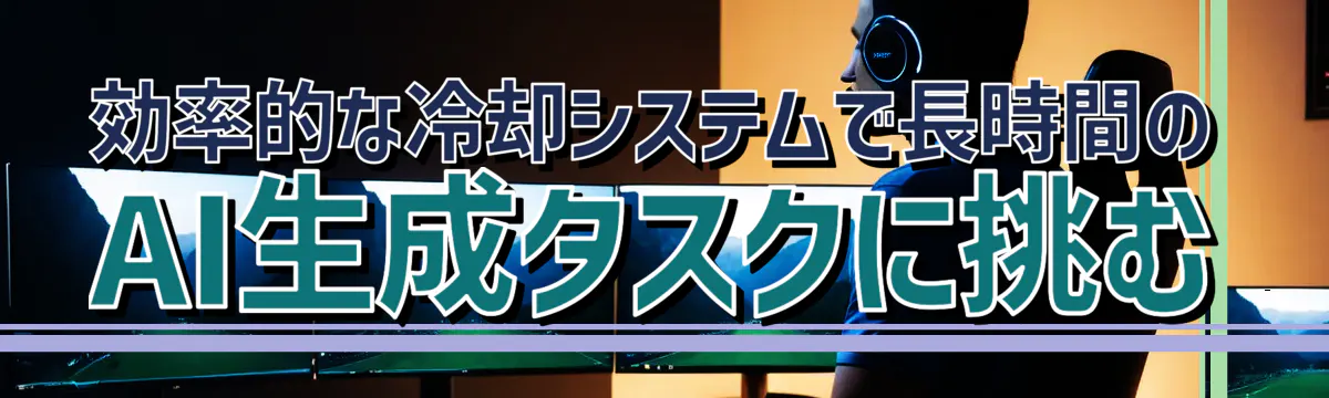 効率的な冷却システムで長時間のAI生成タスクに挑む