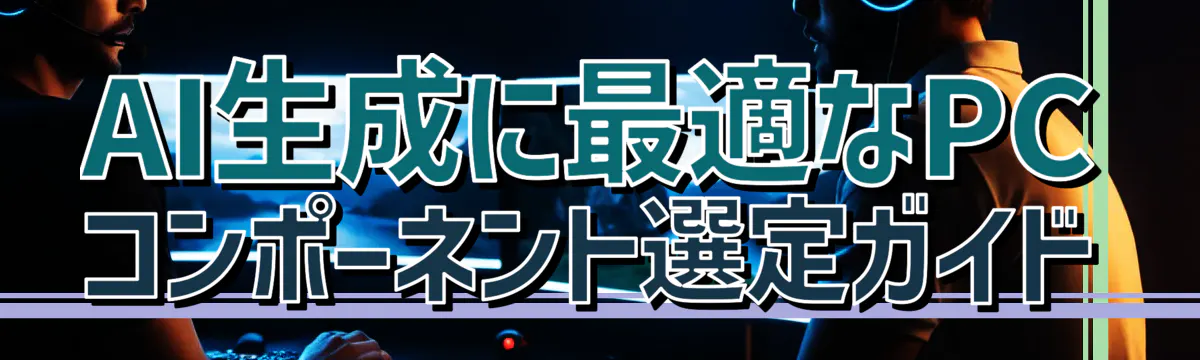 AI生成に最適なPCコンポーネント選定ガイド