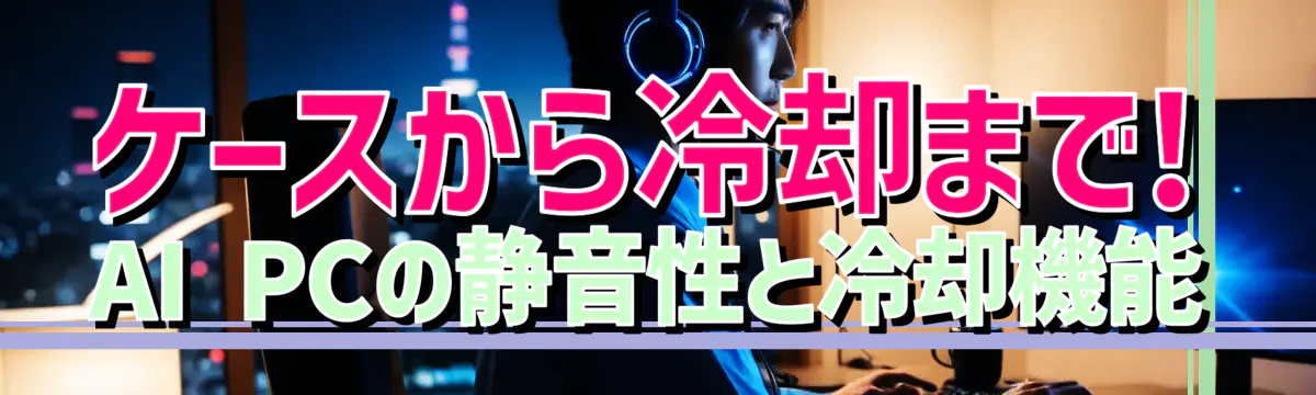 ケースから冷却まで! AI PCの静音性と冷却機能