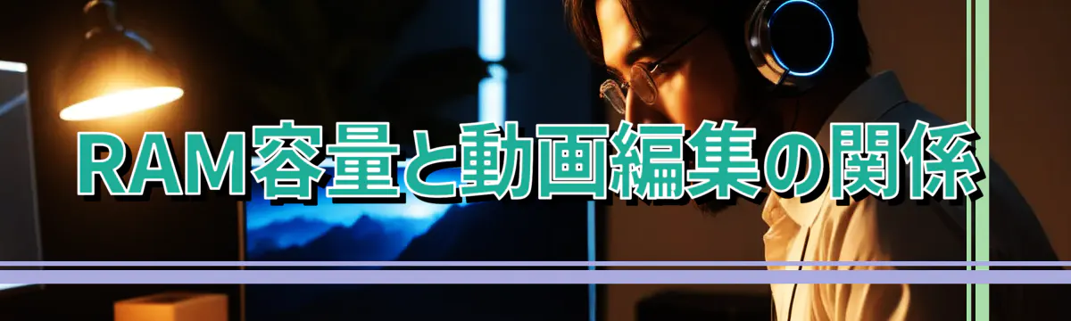 RAM容量と動画編集の関係