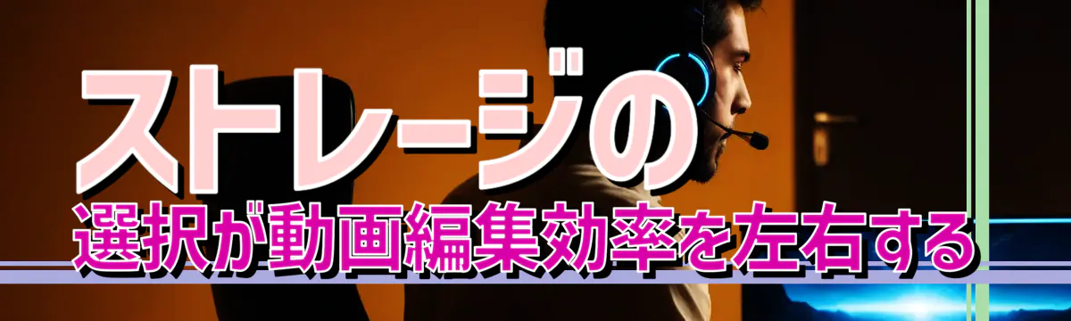 ストレージの選択が動画編集効率を左右する
