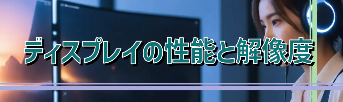 ディスプレイの性能と解像度