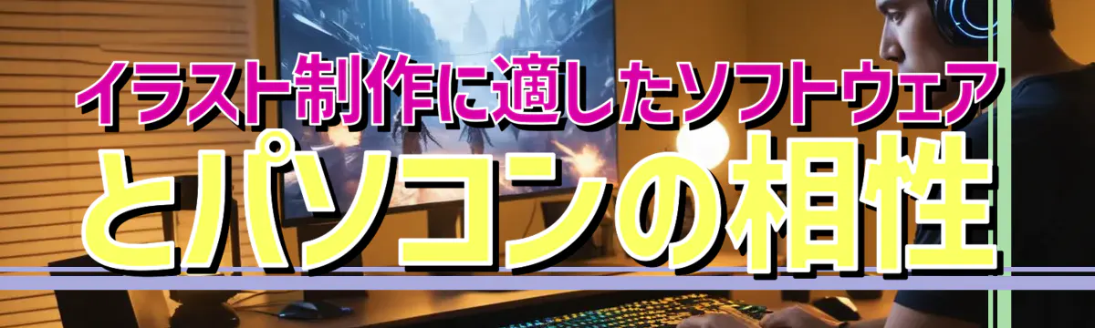 イラスト制作に適したソフトウェアとパソコンの相性
