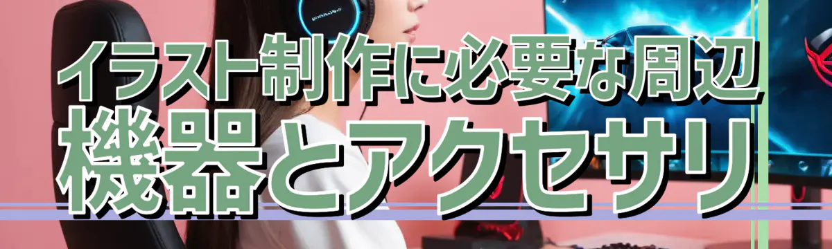 イラスト制作に必要な周辺機器とアクセサリ