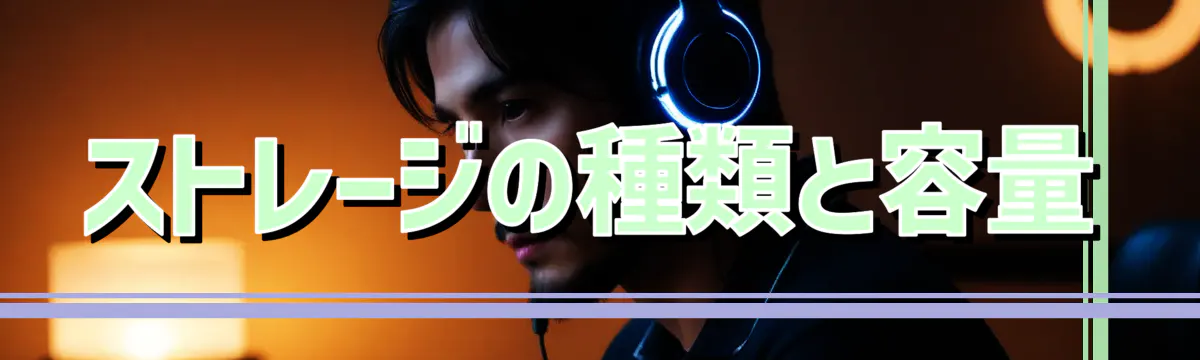 ストレージの種類と容量