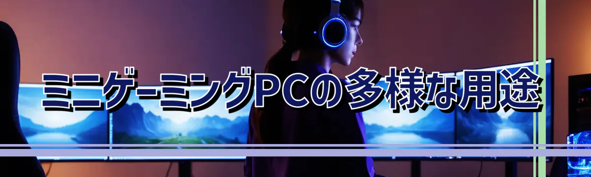 ミニゲーミングPCの多様な用途