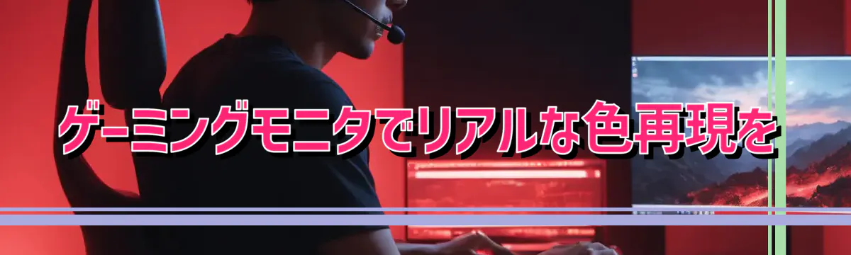 ゲーミングモニタでリアルな色再現を