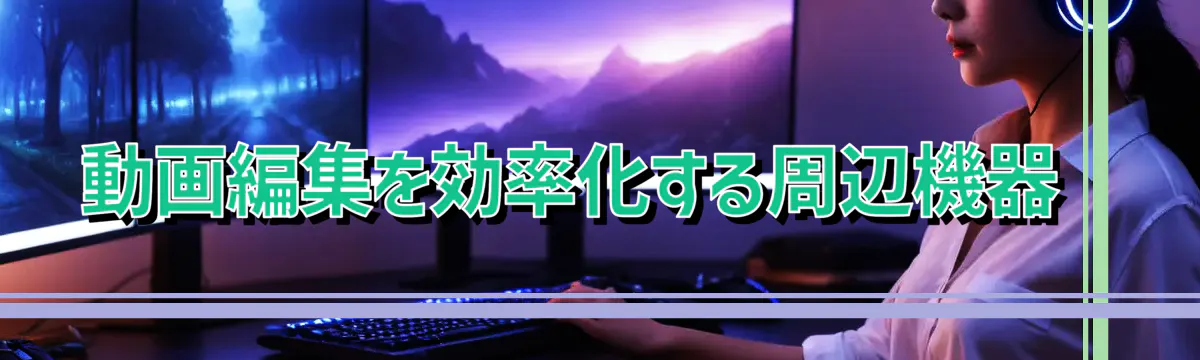 動画編集を効率化する周辺機器