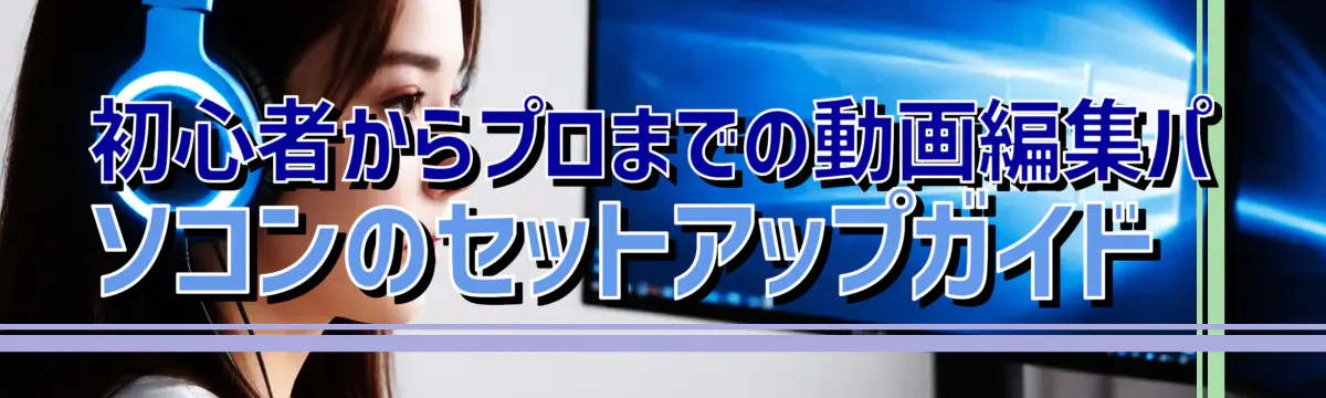 初心者からプロまでの動画編集パソコンのセットアップガイド