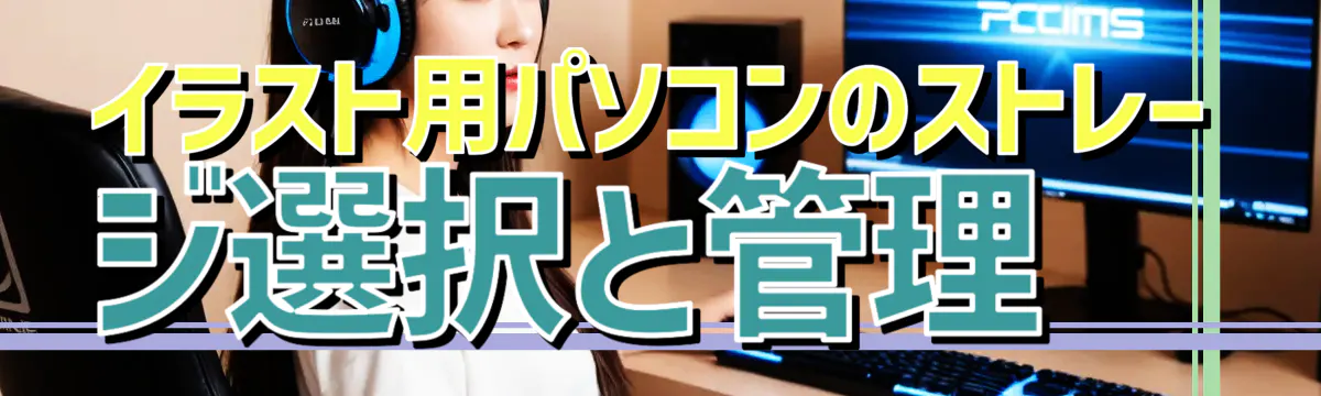 イラスト用パソコンのストレージ選択と管理