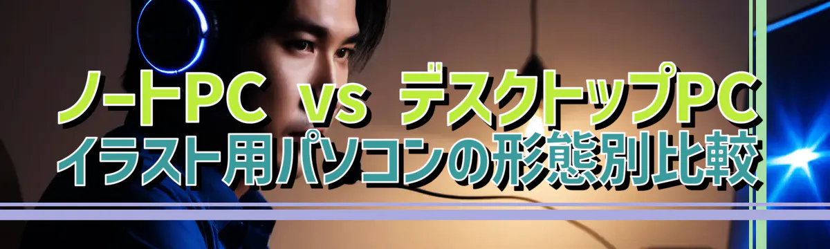 ノートPC vs デスクトップPC イラスト用パソコンの形態別比較