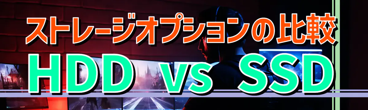 ストレージオプションの比較 HDD vs SSD