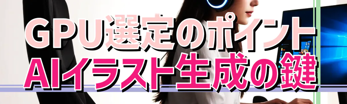 GPU選定のポイント AIイラスト生成の鍵