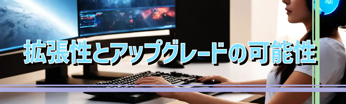 拡張性とアップグレードの可能性