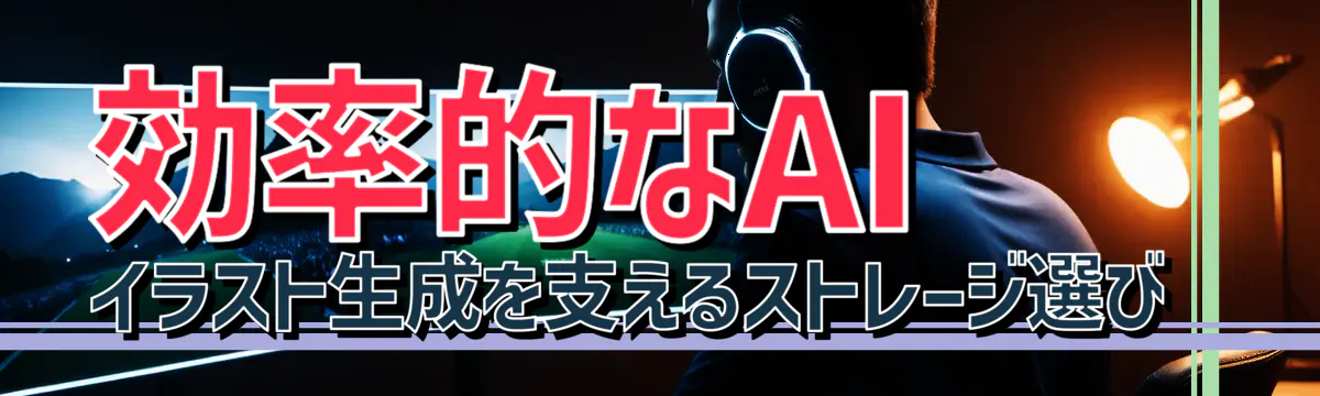 効率的なAIイラスト生成を支えるストレージ選び 
