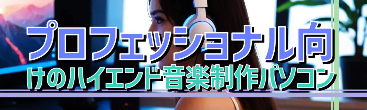 プロフェッショナル向けのハイエンド音楽制作パソコン