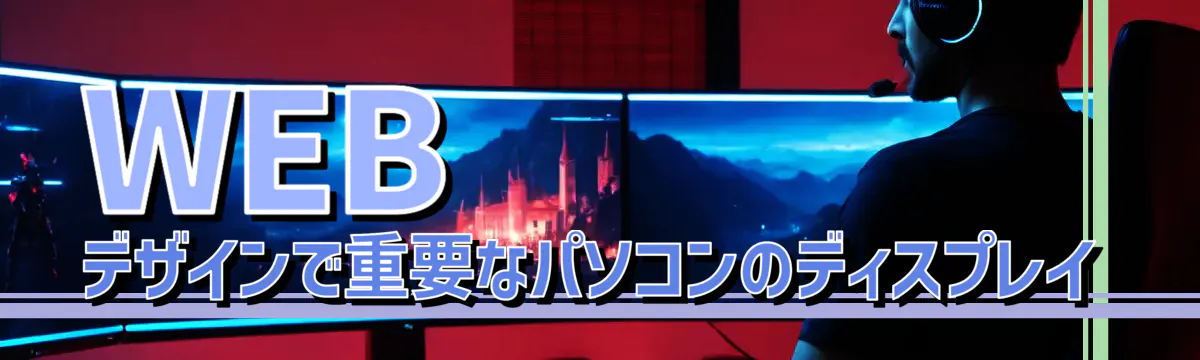 WEBデザインで重要なパソコンのディスプレイ