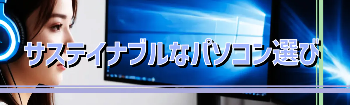 サステイナブルなパソコン選び
