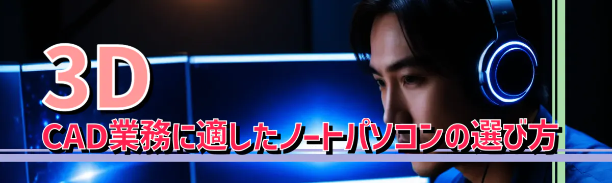 3D CAD業務に適したノートパソコンの選び方