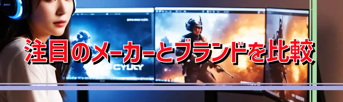 注目のメーカーとブランドを比較