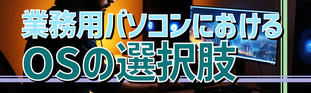 業務用パソコンにおけるOSの選択肢