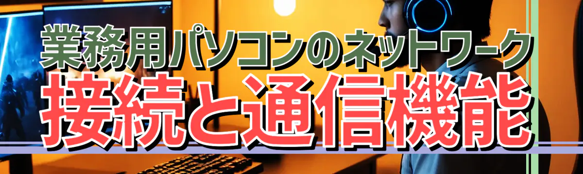 業務用パソコンのネットワーク接続と通信機能