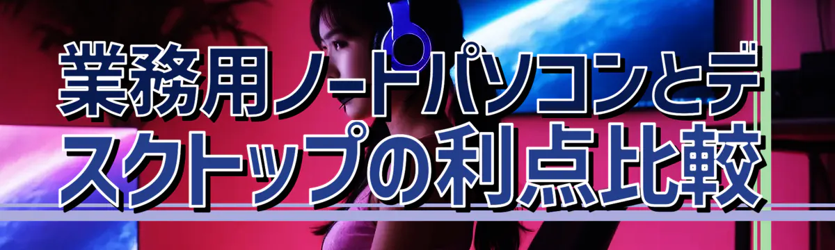業務用ノートパソコンとデスクトップの利点比較