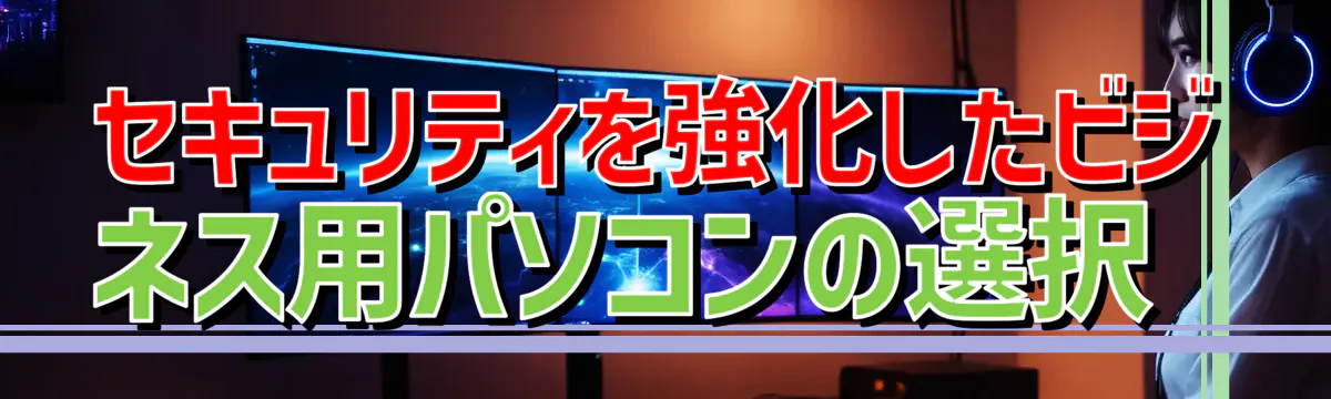 セキュリティを強化したビジネス用パソコンの選択 
