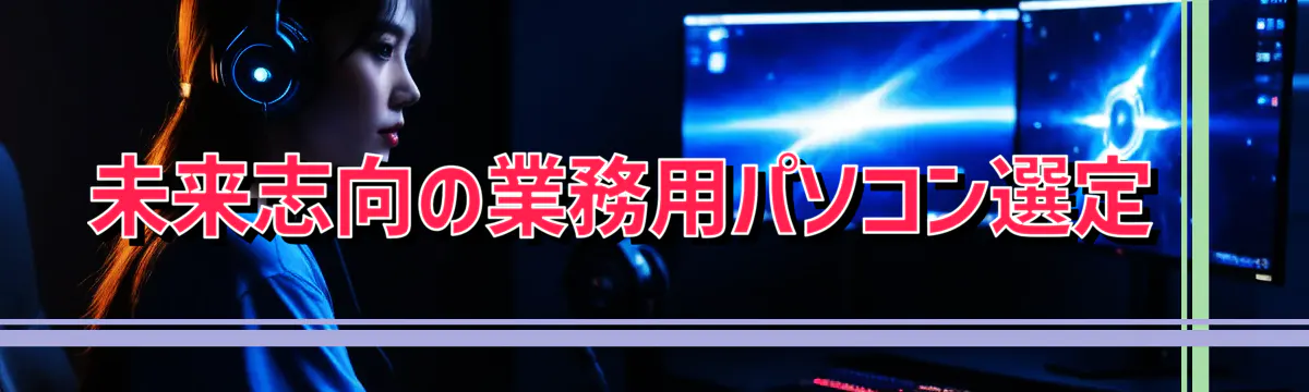 未来志向の業務用パソコン選定 
