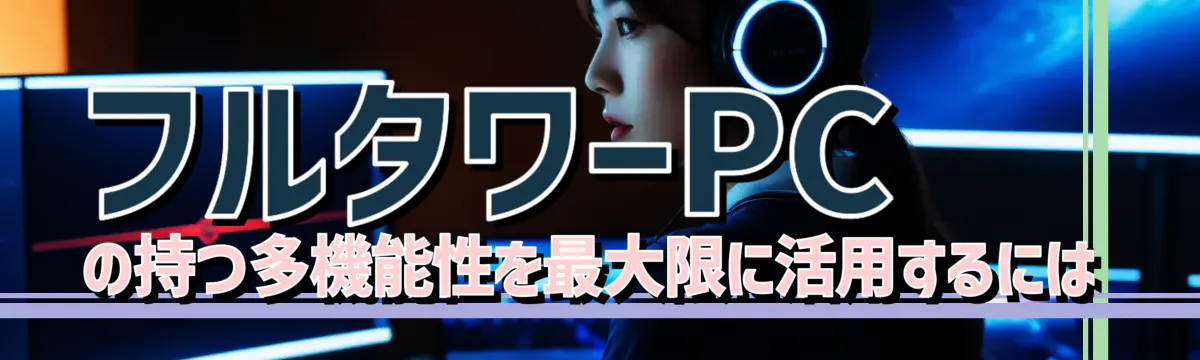 フルタワーPCの持つ多機能性を最大限に活用するには
